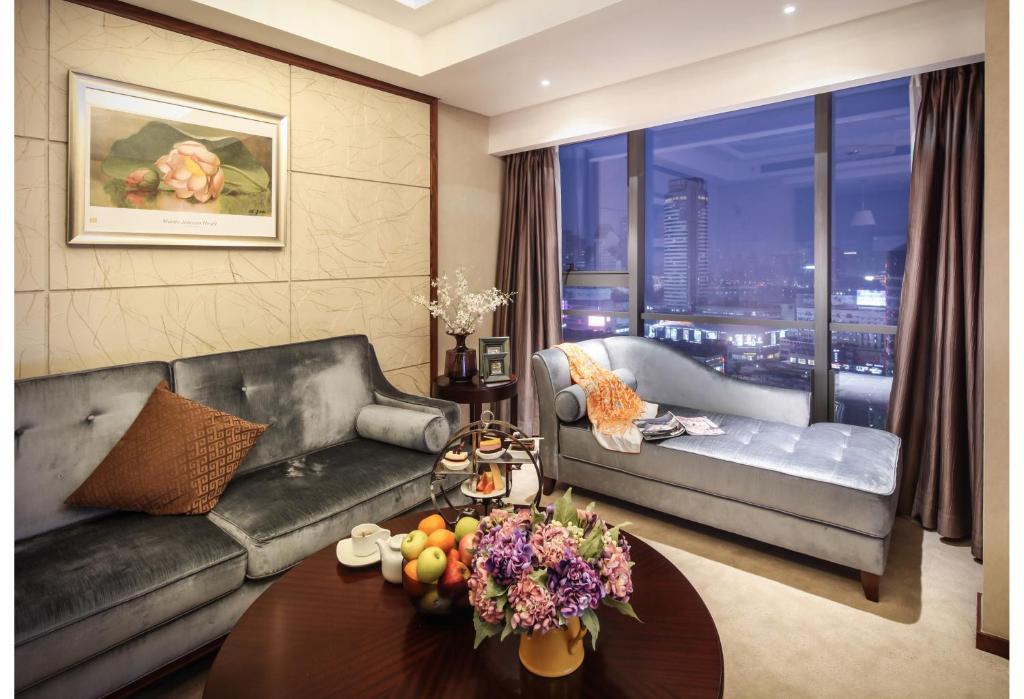 Yousu Hotel & Apartment Tianyi Square Yinyi Global Center Apartment Ningbo נינגבו חדר תמונה